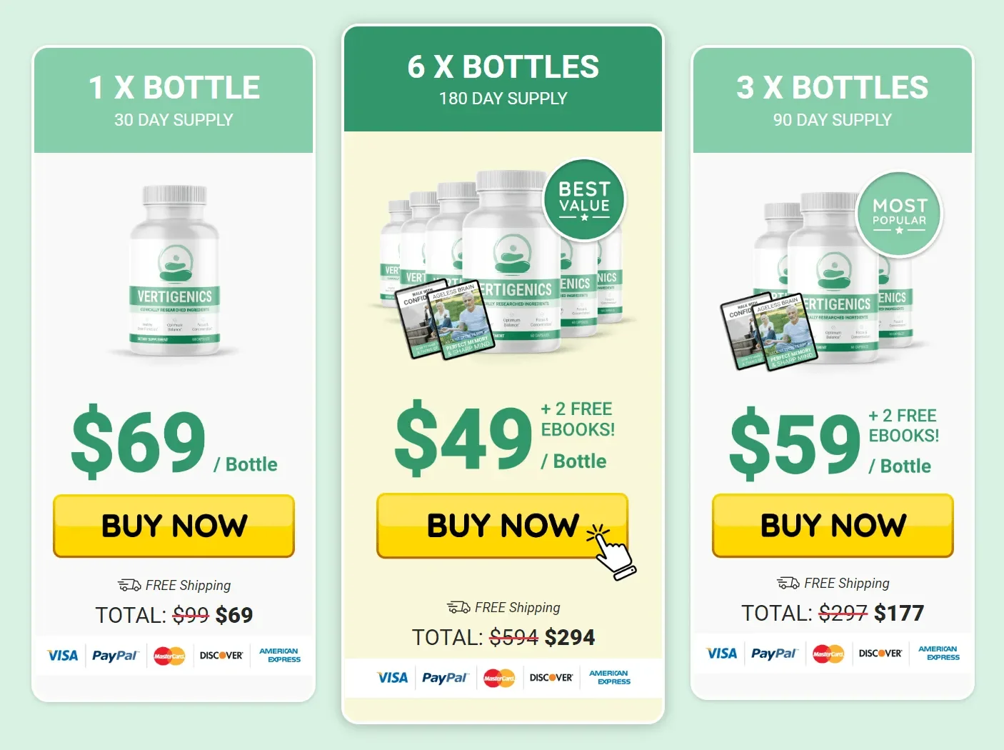 Buy Vertigenics 6 Bottles